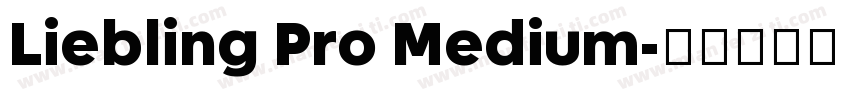 Liebling Pro Medium字体转换